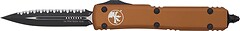 Фото Microtech Ultratech Double Edge Black Blade Aluminum Tan (122-3TA)