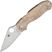 Фото Spyderco Para 3 Canvas Micarta Brown (C223MPCW)