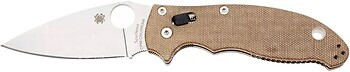 Фото Spyderco Manix 2 Canvas Micarta Brown (C101MPCW2)