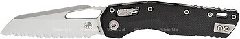 Фото Microtech MSI S/E SW Serrated Fluted G-10 Black (210-12FLGTBK)