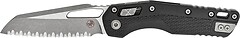 Фото Microtech MSI S/E Tri-Grip Injection Molded Serrated Black (210T-12APPMBK)