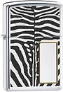 Фото Zippo 250 High Polish Chrome Zebra (28046)