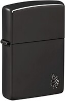 Фото Zippo Armor High Polish Black Flame Design (46402)