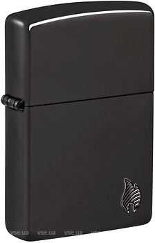 Фото Zippo Armor High Polish Black Flame Design (46402)