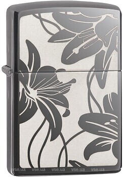 Фото Zippo Black Ice Lily (29426)