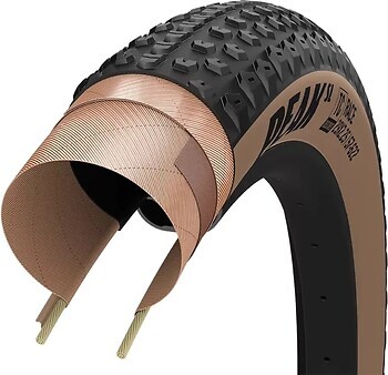 Фото GoodYear Peak 29x2.4 (61-622) SL Race Tubeless Complete Folding Black/Tan
