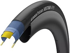 Фото GoodYear Vector 4Seasons 700x28C (28-622) Tubeless Complete Black