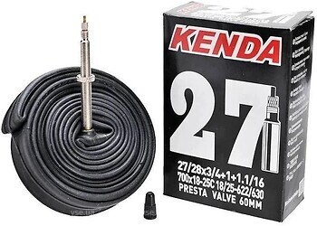 Фото Kenda 27/28x3/4+1+1.1 /16 700x18-25C 18/25-622/630 FV 63mm