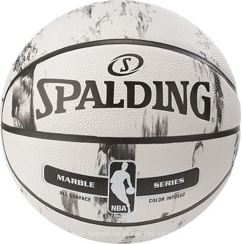 Фото Spalding NBA Marble Black White Outdoor