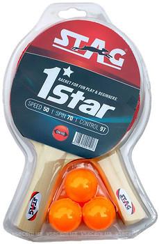 Фото Stag Набір 1 Star Play Set (2 ракетки, 3 м'яча)