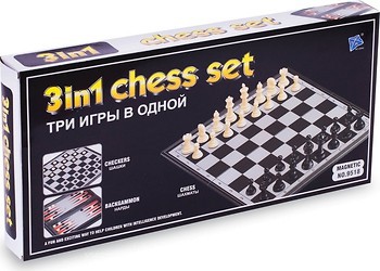 Фото ChessTour Шахматы, шашки, нарды 3в1 (9718)