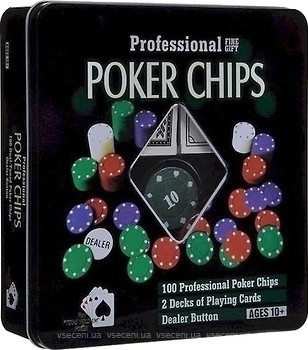 Фото Johnshen Sports Покерний набір на 100 фішок з номіналом (IG-2033)
