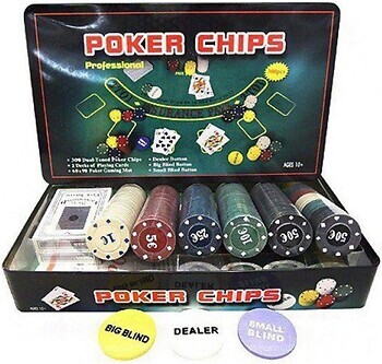 Фото Johnshen Sports Покерный набор на 300 фишек с номиналом (IG-3007)