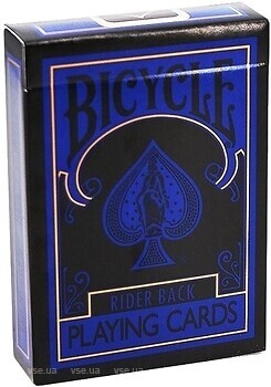 Фото USPCC Bicycle Reverse Blue & Black