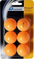Фото Donic Набір м'ячів Prestige 2-Star Orange 6 шт. (658028)