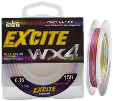 Фото Fishing ROI Excite WX4 Multicolor (0.12mm 150m 3.5kg)