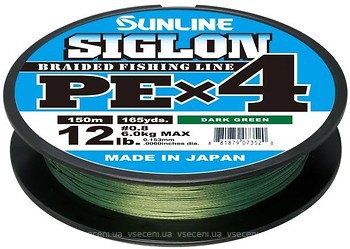 Фото Sunline Siglon PE x4 Dark Green (0.242mm 150m 15.5kg) 16580923
