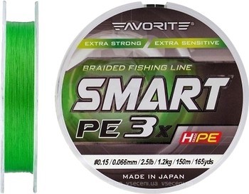 Фото Favorite Smart PE 3x L. Green (0.066mm 150m 1.2kg)