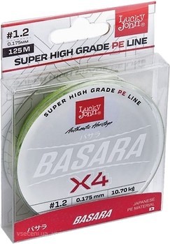 Фото Lucky John Basara Green X4 (0.091mm 125m 3.9kg) LJ4104-009