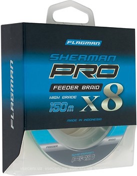 Фото Flagman Sherman Pro Feeder Braid X8 (0.1mm 150m 9kg)