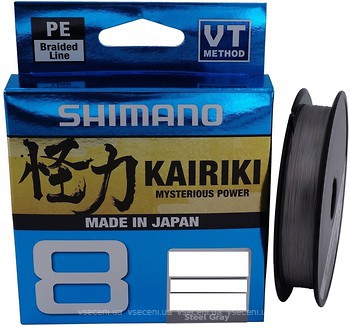 Фото Shimano Kairiki 8 PE Steel Gray (0.19mm 150m 12kg)