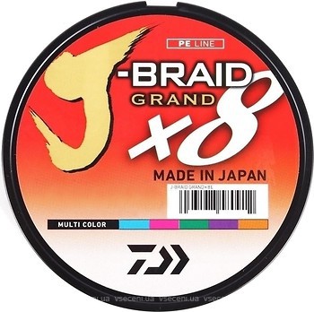 Фото Daiwa J-Braid Grand X8 Multicolor (0.1mm 150m 7kg)