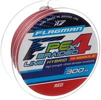 Фото Flagman PE Hybrid F4 Feeder 300m Red (0.4mm 300m 25kg)