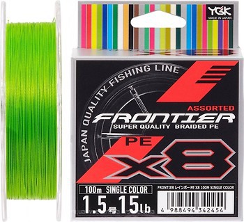 Фото YGK Frontier X8 Assorted Single Color (0.275mm 100m 13.5kg)