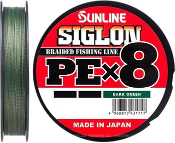 Фото Sunline Siglon PE x8 Dark Green (0.153mm 300m 6kg)