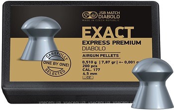 Фото JSB Exact Express Premium 4.5 мм, 0.51 г, 200 шт (10257-200)