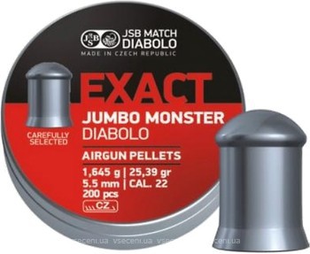 Фото JSB Exact Jumbo Monster 5.5 мм, 1.645 г, 200 шт (546288-200)