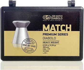 Фото JSB Match Premium Heavy 4.52 мм, 0.535 г, 200 шт (1030-200)