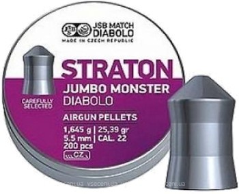 Фото JSB Monster Straton 5.5 мм, 1.645 г, 200 шт (546289-200)