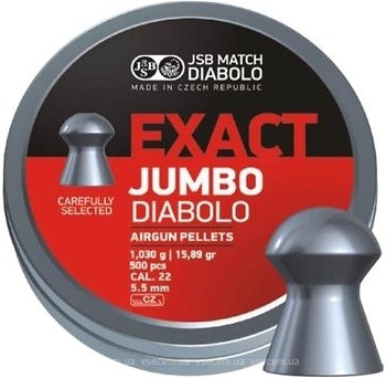 Фото JSB Diabolo Jumbo Exact 5.52 мм, 1.03 г, 250 шт (546247-250)