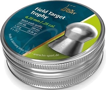 Фото H&N Diabolo Field & Target Trophy 6.35 мм, 1.29 г, 200 шт (92106350003)