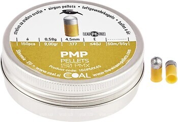 Фото Coal PMP Pellets 4.5 мм, 0.58 г, 150 шт (150PMX45)