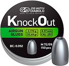 Фото JSB Diabolo KnockOut Airgun Slugs 6.37 мм, 2.17 г, 150 шт (546125-150)