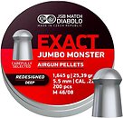 Фото JSB Exact Jumbo Redesigned Deep 5.5 мм, 1.645 г, 200 шт (546188-200)