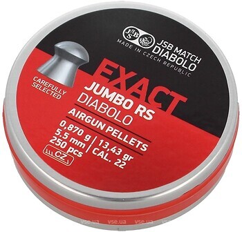 Фото JSB Exact Diabolo Jambo RS 5.5 мм, 0.87 г, 500 шт (546207-250)
