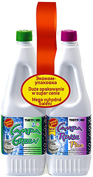 Фото Thetford набор средств для биотуалетов Duopack Campa Green + Campa Rinse Plus 2x 1.5 л (30397CL)