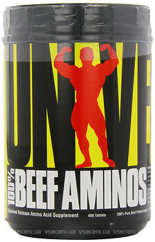 Фото Universal Nutrition 100% Beef Aminos 400 таблеток