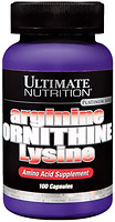 Фото Ultimate Nutrition Arginine Ornithine Lysine 100 капсул