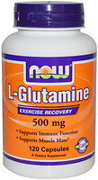 Фото Now Foods L-Glutamine 500 mg 120 капсул