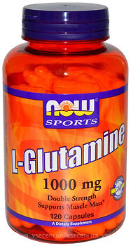 Фото Now Foods L-Glutamine 1000 mg 120 капсул