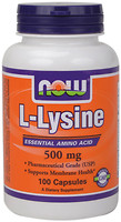 Фото Now Foods L-Lysine 500 mg 100 капсул