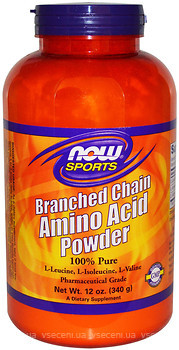 Фото Now Foods Branched Chain Amino Acids Powder 340 г