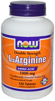 Фото Now Foods L-Arginine 1000 mg 120 таблеток