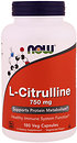 Фото Now Foods L-Citrulline 750 mg 180 капсул