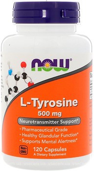 Фото Now Foods L-Tyrosine 500 mg 120 капсул