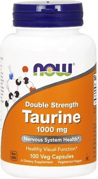 Фото Now Foods Taurine Double Strength 1000 mg 100 капсул